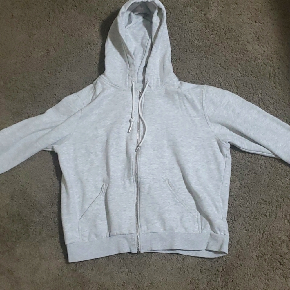 Light Grey Zip up Hoodie